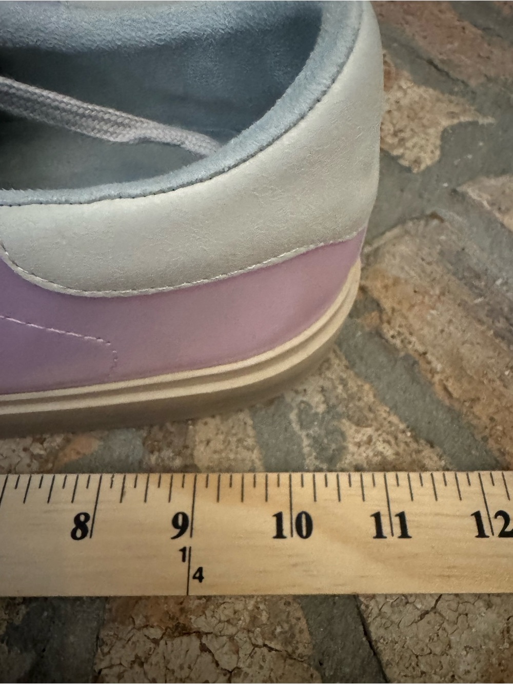 NWT Shu Shop Iridescent Pink Pastel Star Lace-Up Sneakers  Size 10 - Picture 4 of 6